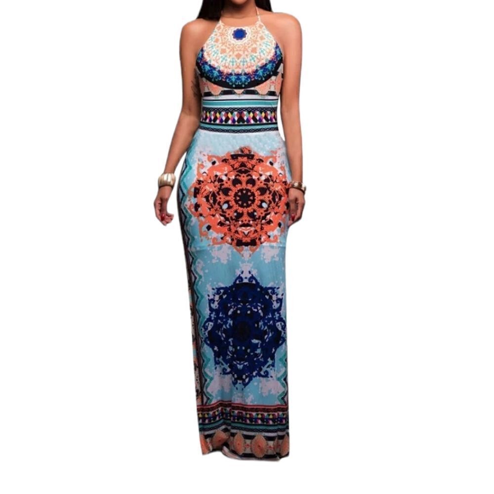 Aztec Print Maxi Dress Sz small